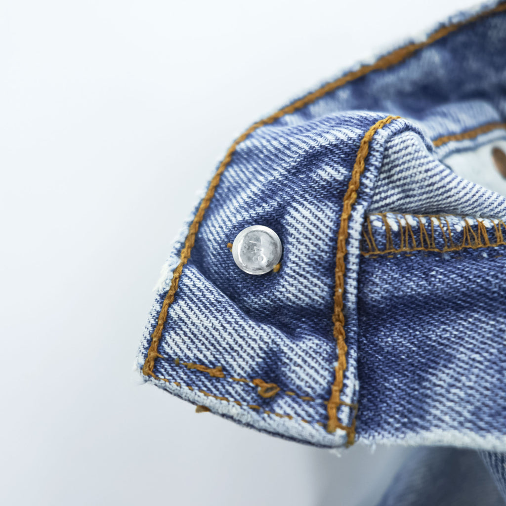 Levi Strauss 90s Vintage 505 REGULAR FIT STRAIGHT LEG Blue Denim Jeans M Made in Colombia 00505-4891