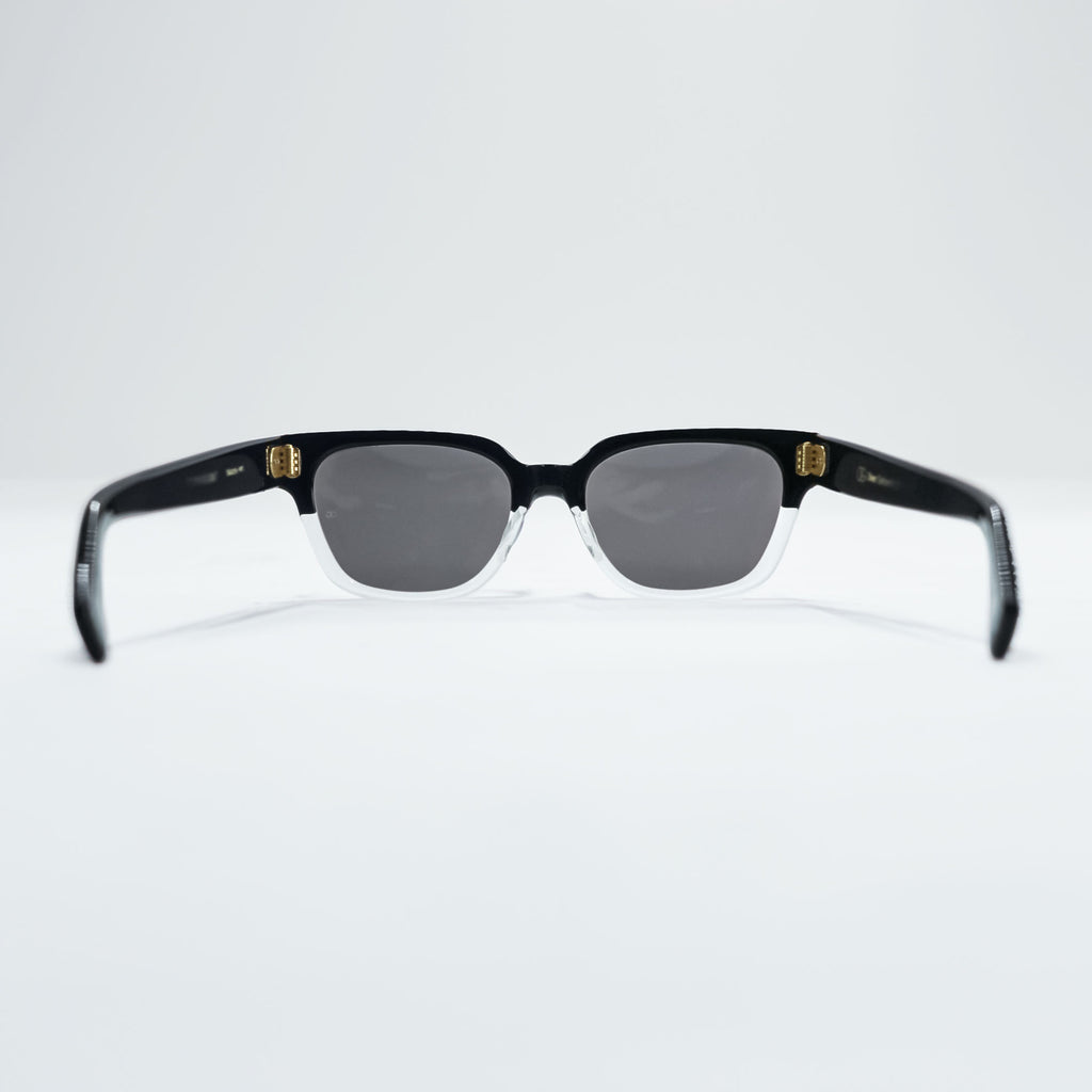 OLIVER GOLDSMITH 日本製 サングラス COMMANDANT ブラック クリア バイカラー Black Float 56_20 145