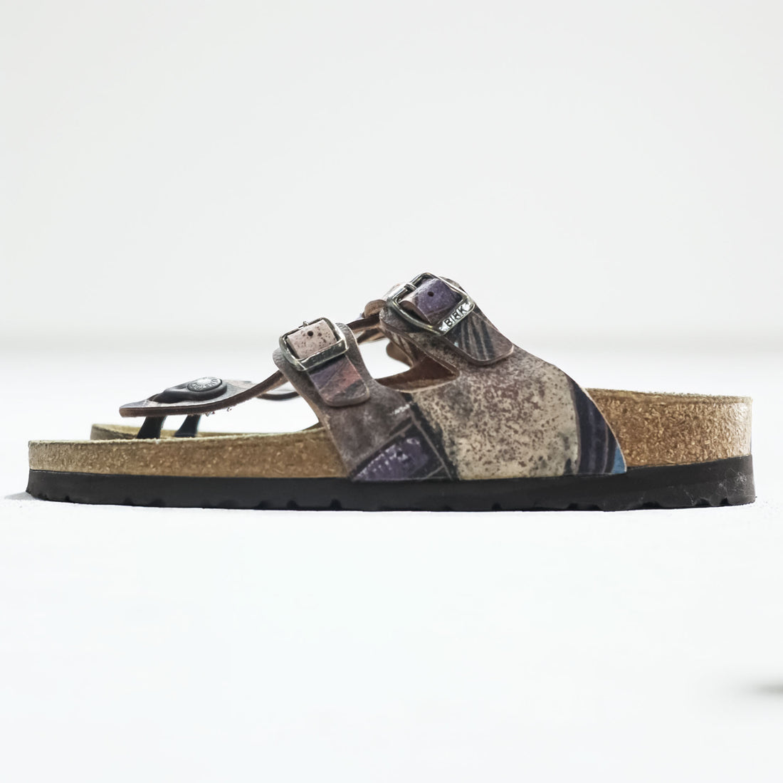 BIRKENSTOCK ドイツ製 SPARTA スパルタ トングサンダル 26.5cm ブラウン 総柄 EVAソール