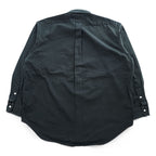 Polo Ralph Lauren 90s Vintage Long-Sleeve Button-Down Shirt, BLAKE, Size XL, Black Oxford, Small Pony Logo Embroidery, Big Size