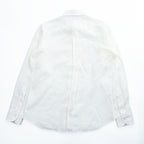 INDIVIDUALIZED SHIRTS リネン 長袖 ボタンダウンシャツ L ホワイト USA製 epaulet別注