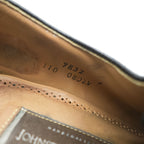 JOHNSTON&MURPHY レザー ドレスシューズ 革靴 28cm ストレートチップ 内羽根 オックスフォード HAND CRAFTED 9832 110 0802V