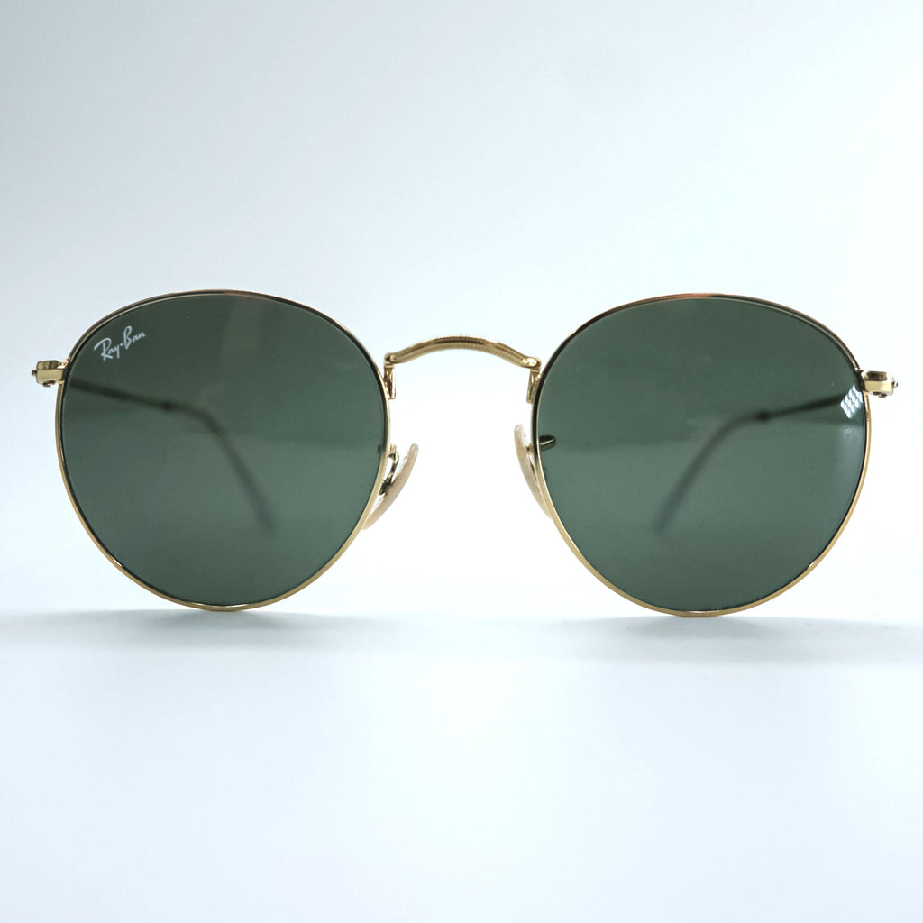 Ray-Ban イタリア製 ラウンドメタル サングラス ゴールド ROUND METAL B&L RB3447 001 50_21 145 3N