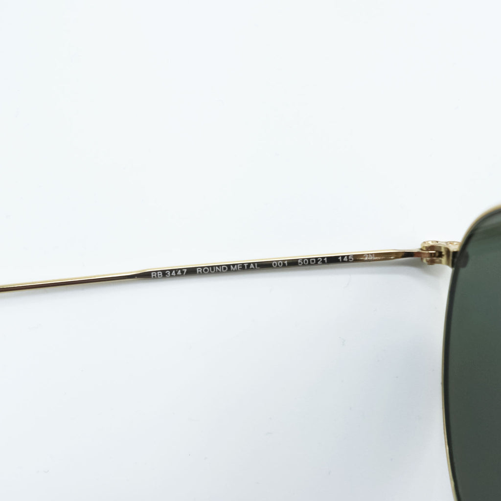 Ray-Ban イタリア製 ラウンドメタル サングラス ゴールド ROUND METAL B&L RB3447 001 50_21 145 3N