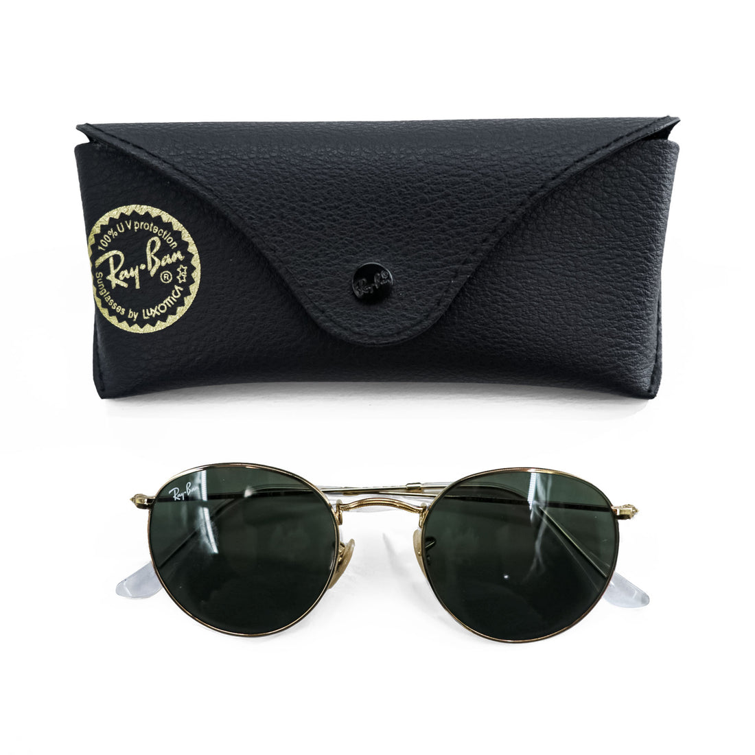Ray-Ban イタリア製 ラウンドメタル サングラス ゴールド ROUND METAL B&L RB3447 001 50_21 145 3N