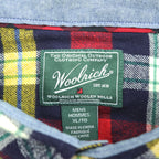 Woolrich フランネル 長袖 チェックシャツ XL イエロー レッド ネイビー 胸ポケット ボタンダウン 6280