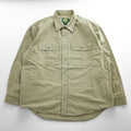 Cabela's Vintage 90s Moleskin Long Sleeve Shirt Beige XL Made in Bulgaria