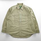Cabela's Vintage 90s Moleskin Long Sleeve Shirt Beige XL Made in Bulgaria