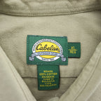 Cabela's Vintage 90s Moleskin Long Sleeve Shirt Beige XL Made in Bulgaria