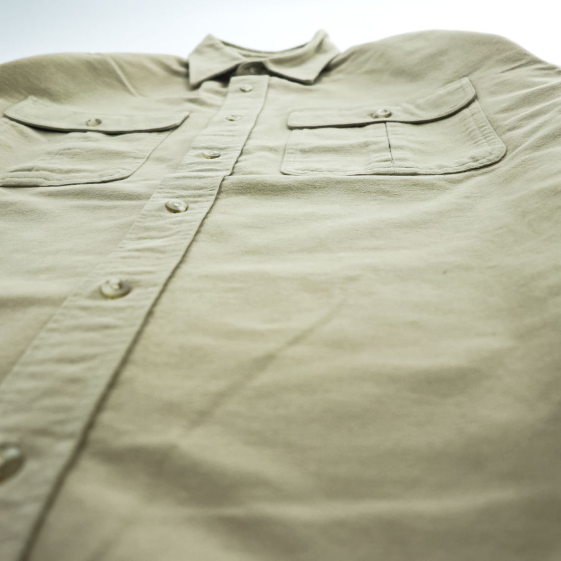 Cabela's Vintage 90s Moleskin Long Sleeve Shirt Beige XL Made in Bulgaria