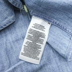 Ralph Lauren Chambray Long-Sleeve Button-Down Shirt, Size XL and up, Blue, Small Pony Logo Embroidery, Classic Fit