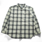 Carhartt Flannel Long-Sleeve Shirt, Size XL, Gray, White, Checked, Big Size, Original Fit, 104451
