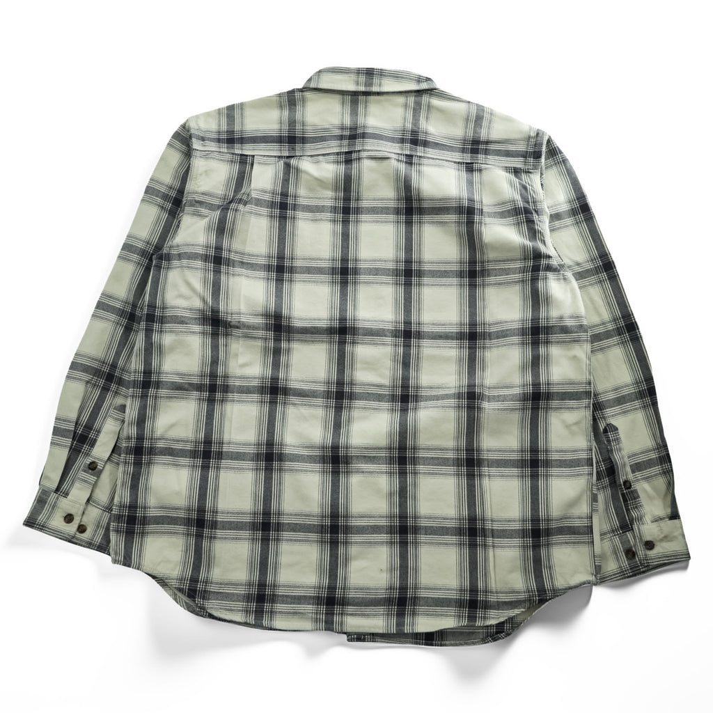 Carhartt Flannel Long-Sleeve Shirt, Size XL, Gray, White, Checked, Big Size, Original Fit, 104451
