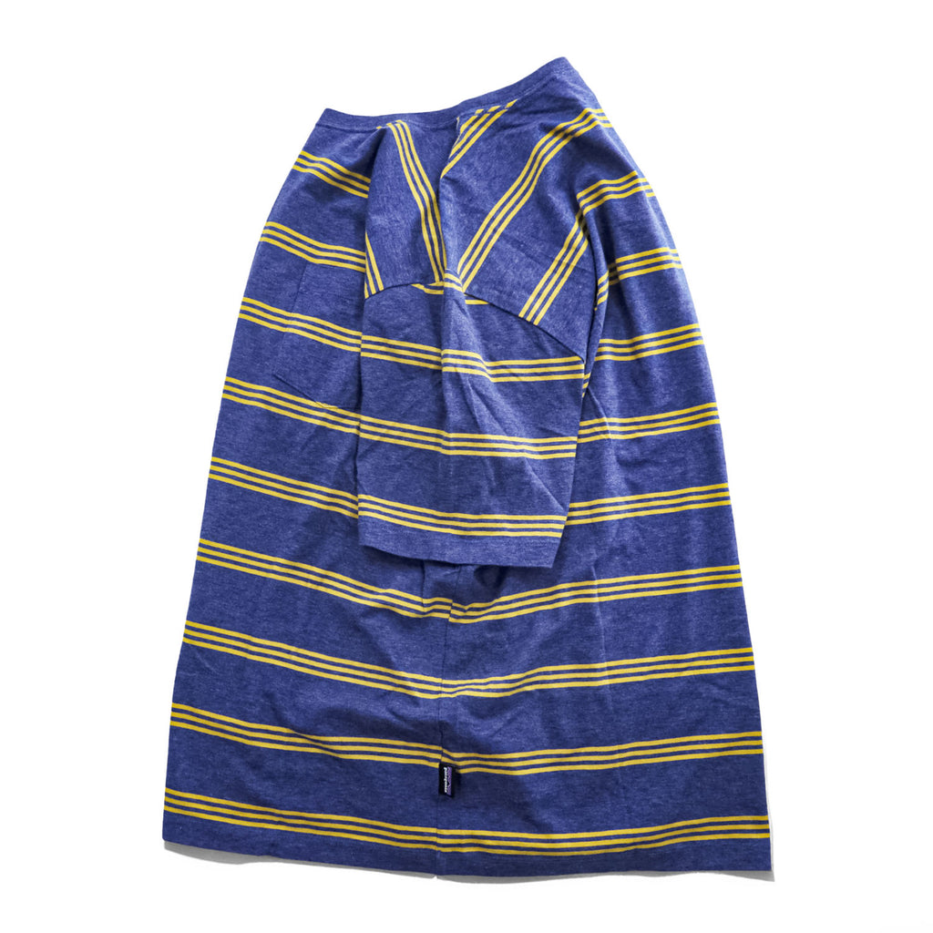 Patagonia オーガニックコットン ポケット Tシャツ ポケTee M ボーダー Squeaky Clean Pocket Tee 52790
