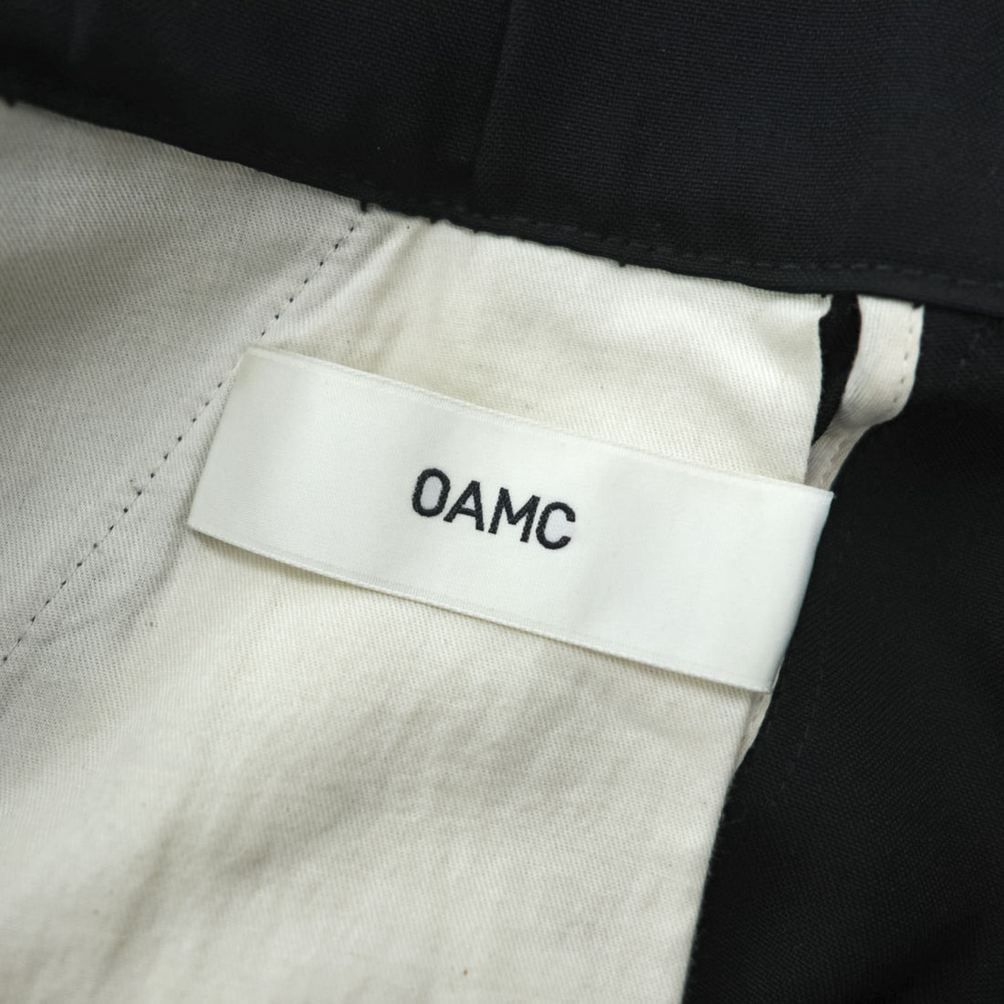 OAMC ワイドストレート イージーパンツ BASE PANT NEW DRAWCORD ブラック ドローコード ブルガリア製 23E28OAU48