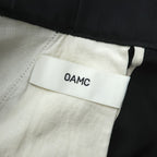 OAMC ワイドストレート イージーパンツ BASE PANT NEW DRAWCORD ブラック ドローコード ブルガリア製 23E28OAU48