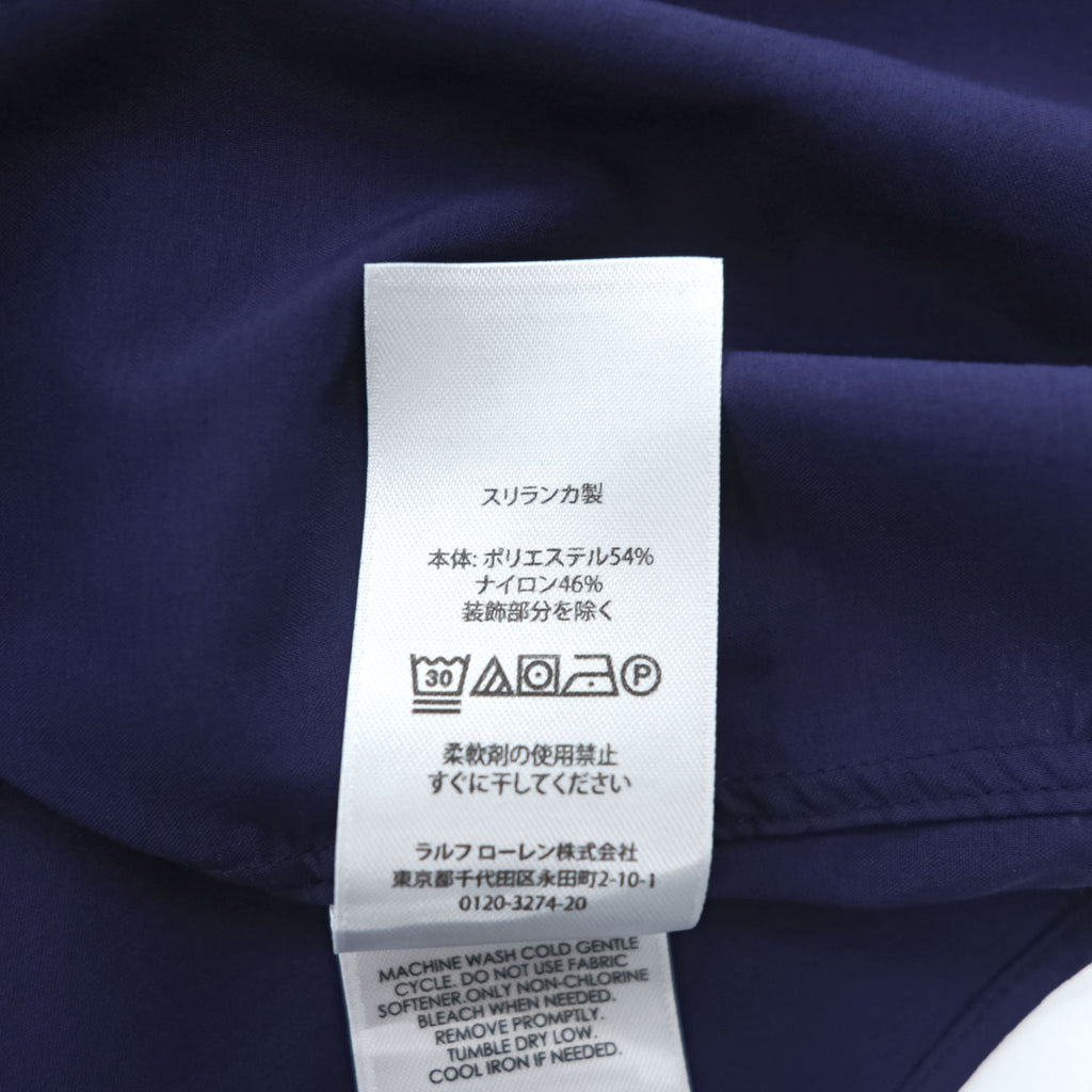 Ralph Lauren Long-Sleeve Button-Down Shirt, Size XL Navy, Small Pony Logo Embroidery, Slim Fit, Performance, Dry-Resistant