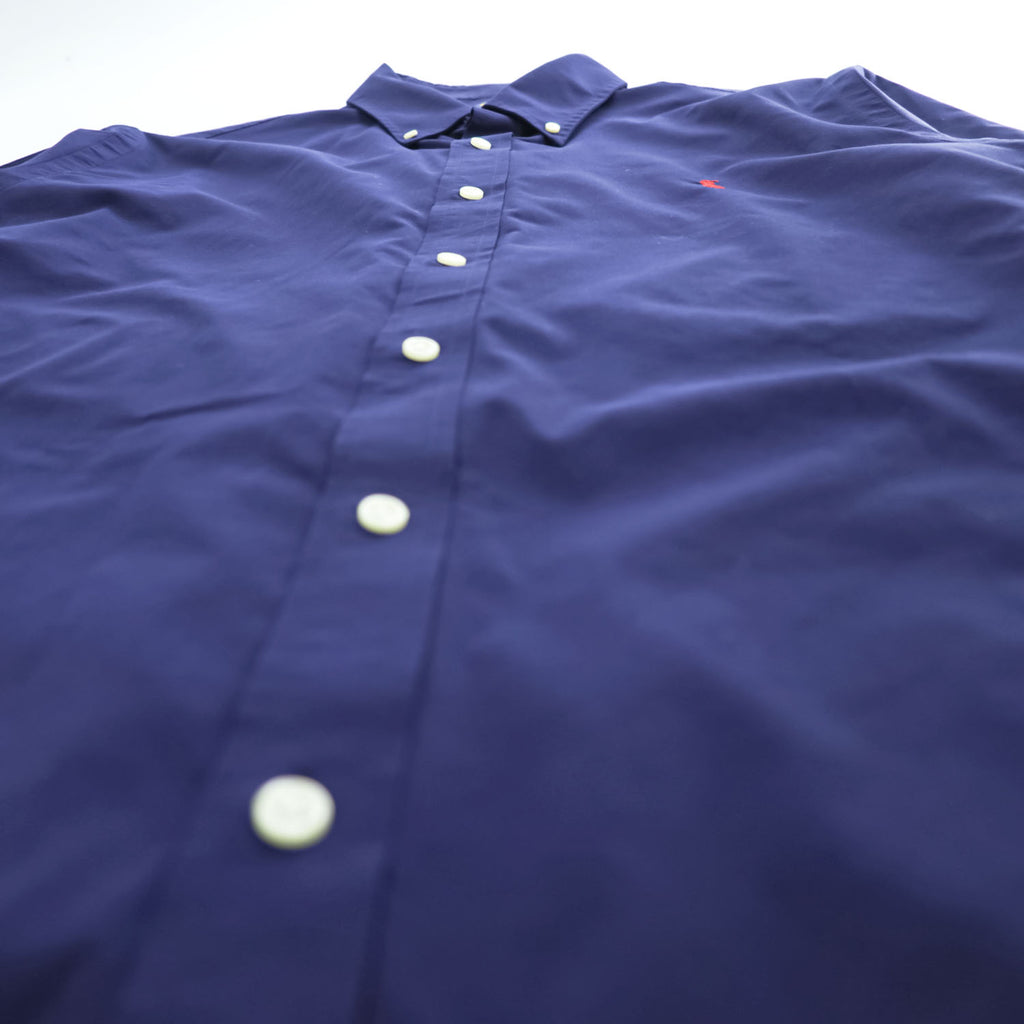 Ralph Lauren Long-Sleeve Button-Down Shirt, Size XL Navy, Small Pony Logo Embroidery, Slim Fit, Performance, Dry-Resistant