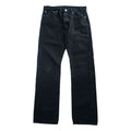 Levi's ビッグE 501 ブラック デニムパンツ ジーンズ 32 x 32 レザーパッチ ボタンフライ PREMIUM 00501-0165