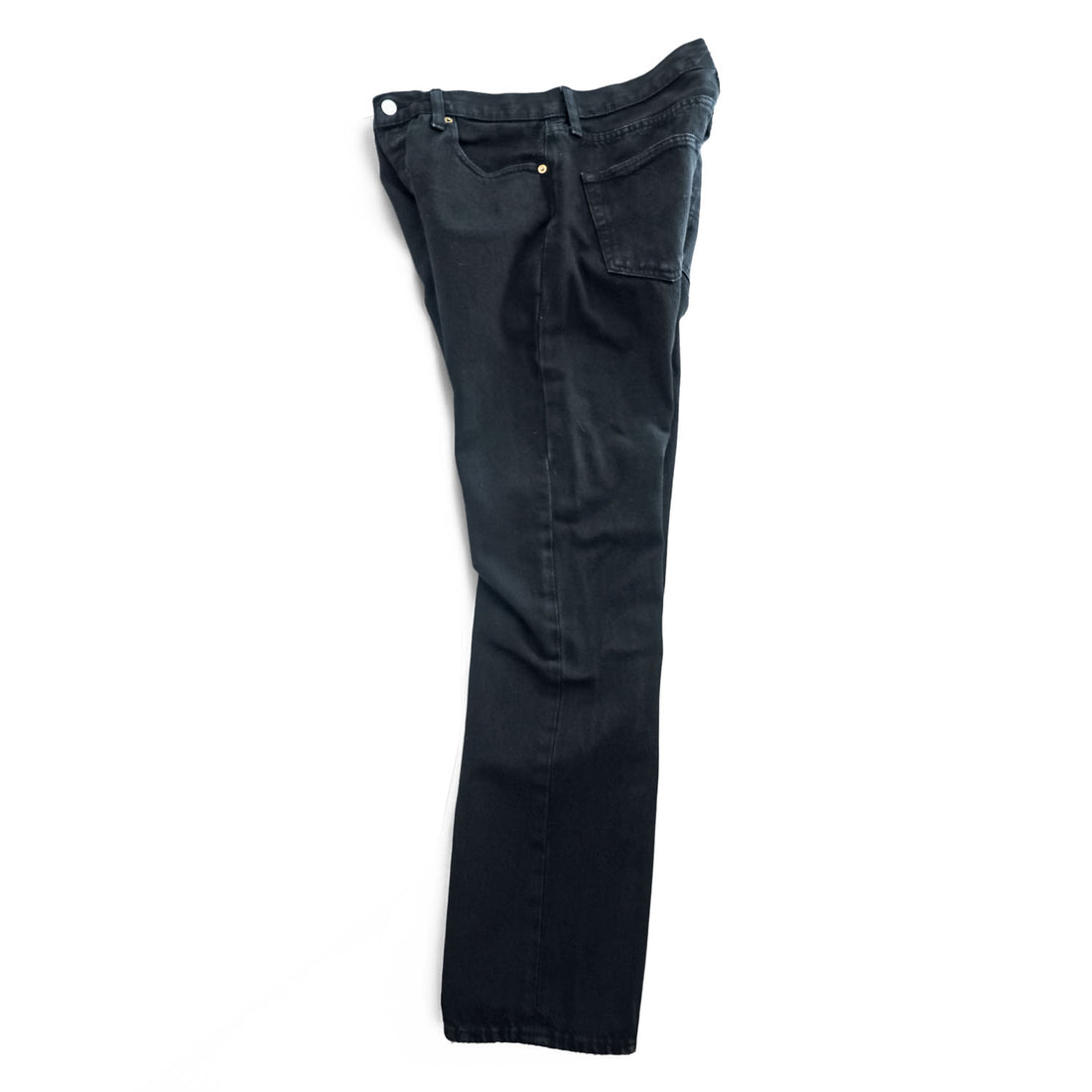 Levi's ビッグE 501 ブラック デニムパンツ ジーンズ 32 x 32 レザーパッチ ボタンフライ PREMIUM 00501-0165