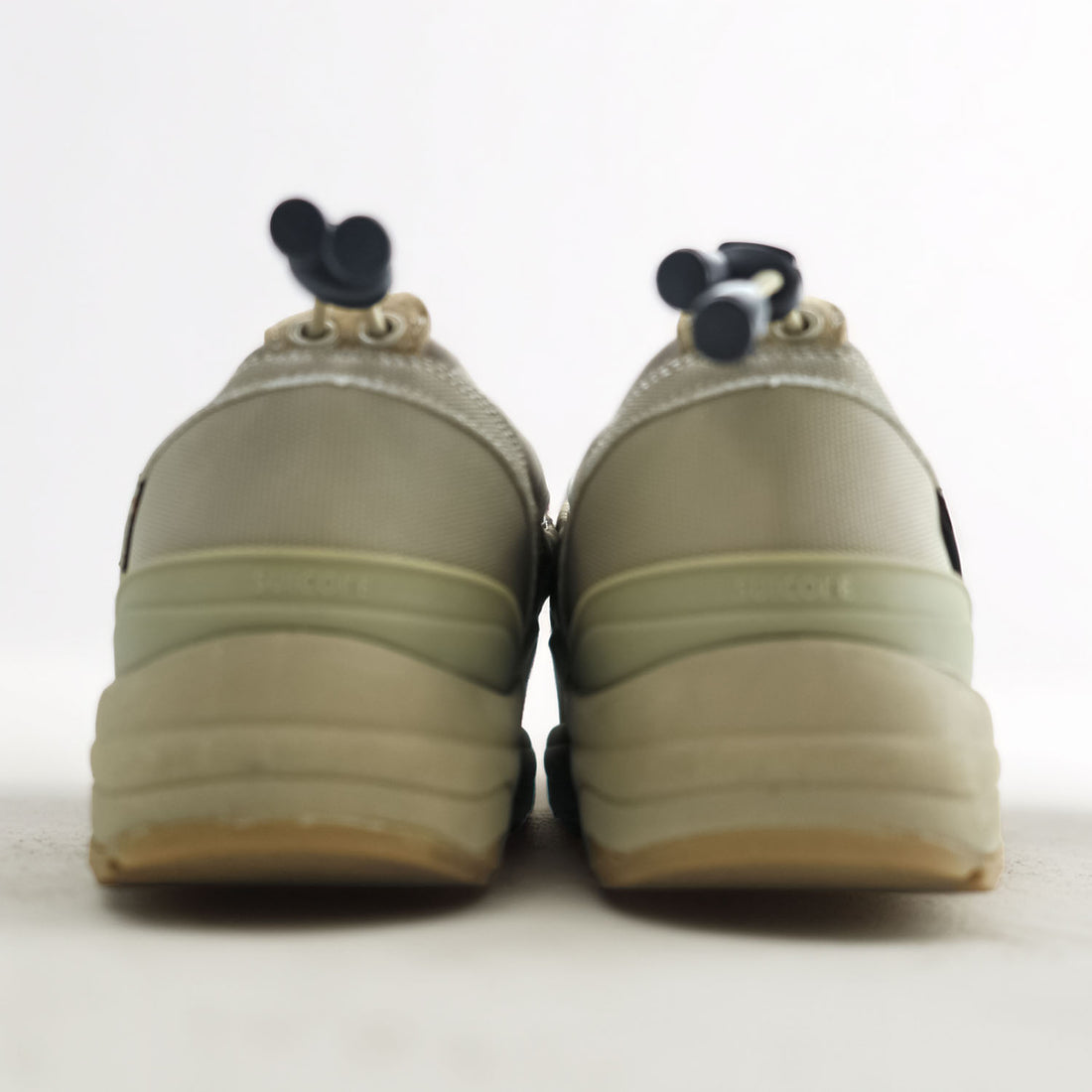 South2 West8 × SUICOKE スリッポン シューズ PEPPER-Ev 中綿 スニーカー 27cm ベージュ 防水 透湿 ドローコード
