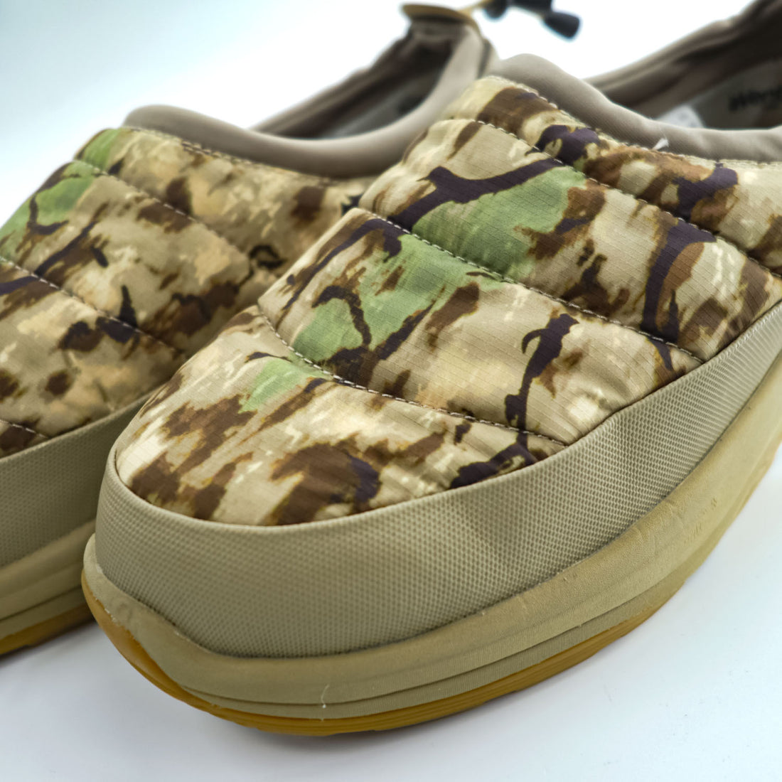 South2 West8 × SUICOKE スリッポン シューズ PEPPER-Ev 中綿 スニーカー 27cm ベージュ 防水 透湿 ドローコード