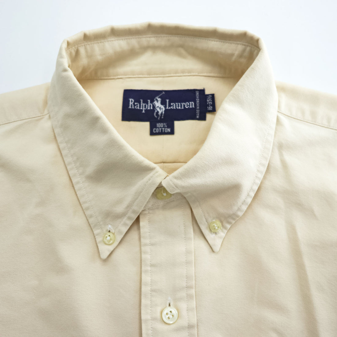 Ralph Lauren 90年代 オックスフォード 長袖 ボタンダウンシャツ L スモールポニー ロゴ 刺繍