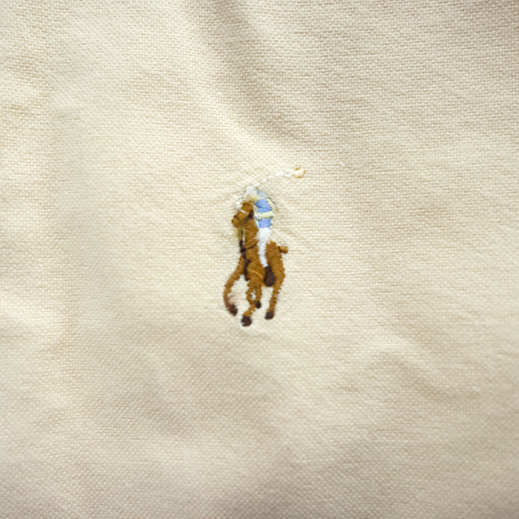 Ralph Lauren 90年代 オックスフォード 長袖 ボタンダウンシャツ L スモールポニー ロゴ 刺繍