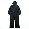 YOKE Japan Made Military Jump Suit Size L, Black Detachable Hoodie Belt Included YK23FW0532A0