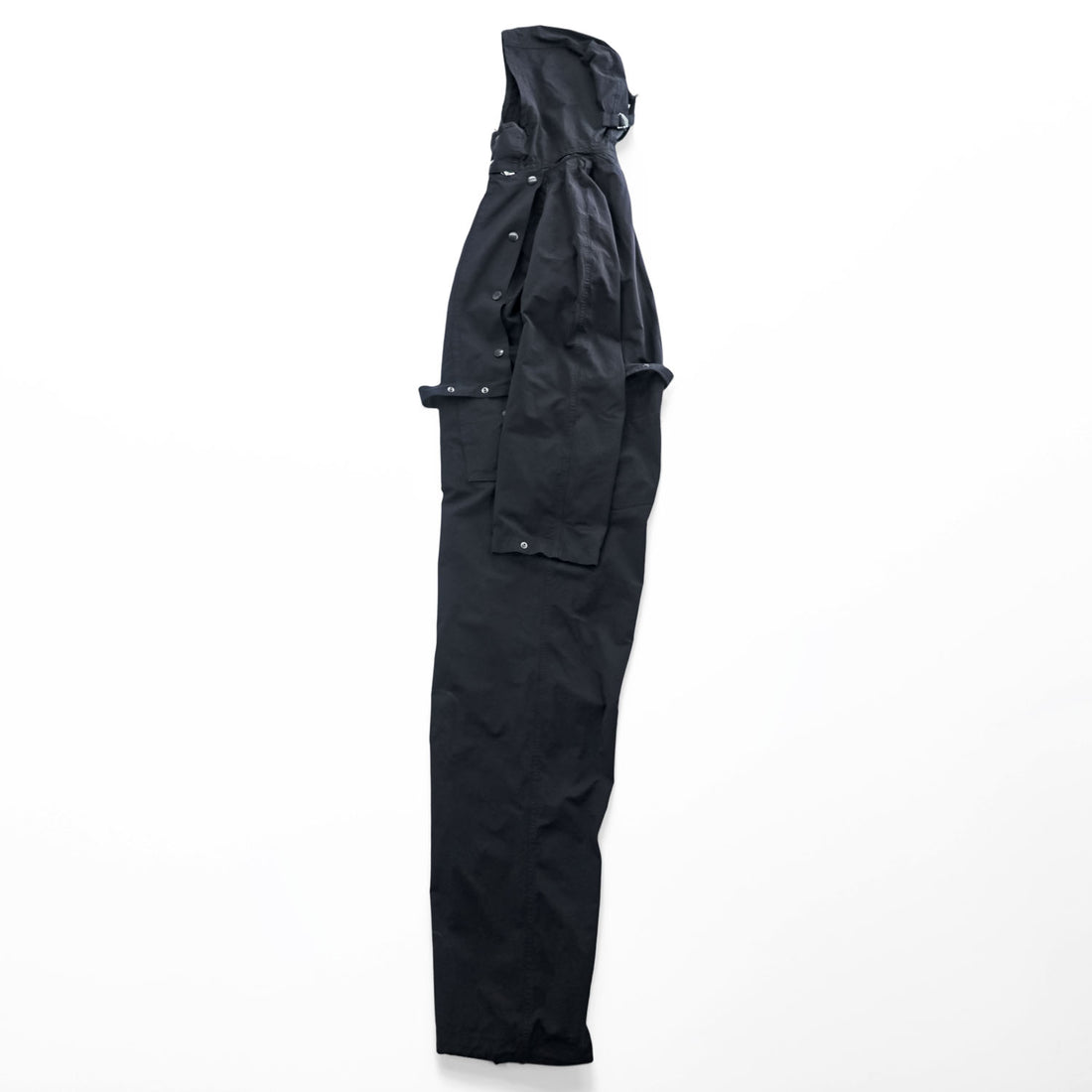 YOKE Japan Made Military Jump Suit Size L, Black Detachable Hoodie Belt Included YK23FW0532A0