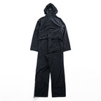 YOKE Japan Made Military Jump Suit Size L, Black Detachable Hoodie Belt Included YK23FW0532A0