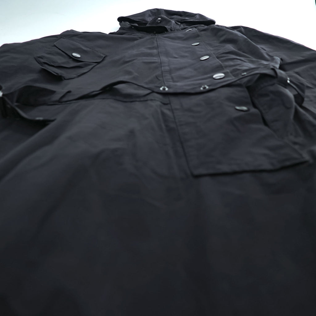 YOKE Japan Made Military Jump Suit Size L, Black Detachable Hoodie Belt Included YK23FW0532A0