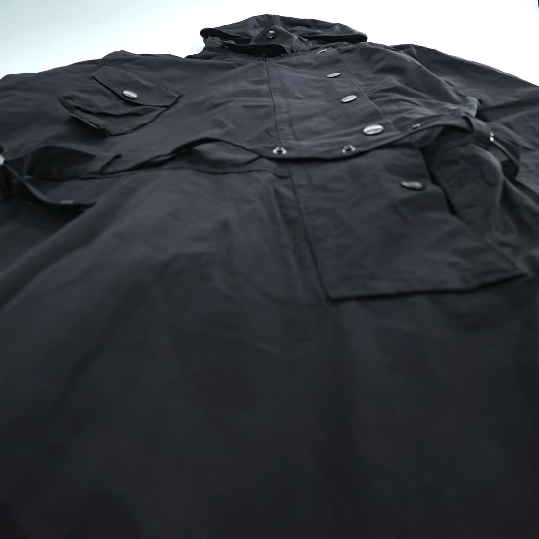 YOKE Japan Made Military Jump Suit Size L, Black Detachable Hoodie Belt Included YK23FW0532A0