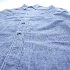 BUZZ RICKSON'S Japan Made Long-Sleeve Chambray Shirt, Size S, Blue, BR25995