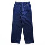 Levi Strauss 90s Vintage Japan Made Denim Trousers Slacks Pants L Indigo Blue 2-Tuck Pleated OFFICER 24417-12