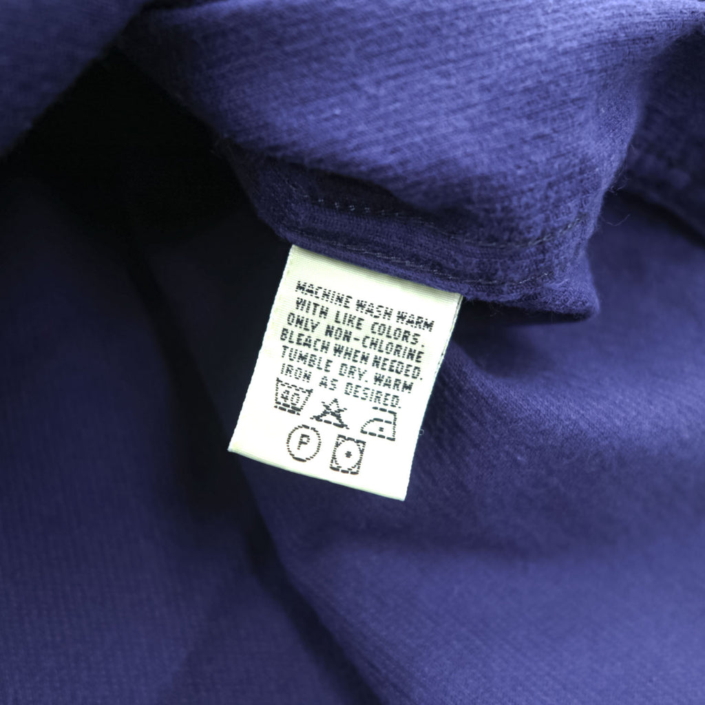 Eddie Bauer 90年代 ヴィンテージ 長袖 コーデュロイ シャツ L ネイビー ボタンダウン