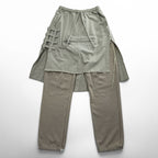 Leh 日本製 レイヤード スウェット イージーパンツ Sweat Layered Easy Pants M ベージュ LEH-1031