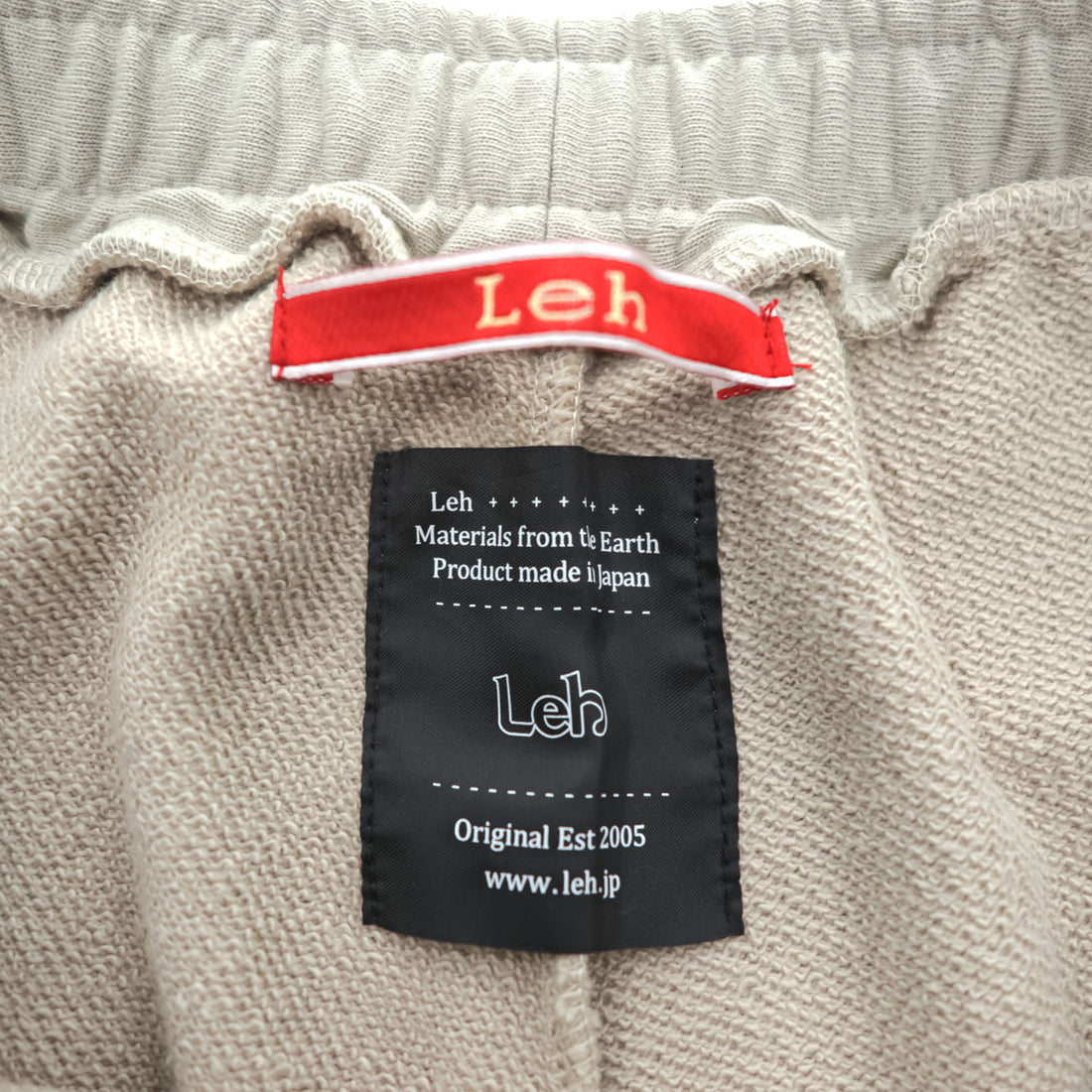 Leh 日本製 レイヤード スウェット イージーパンツ Sweat Layered Easy Pants M ベージュ LEH-1031