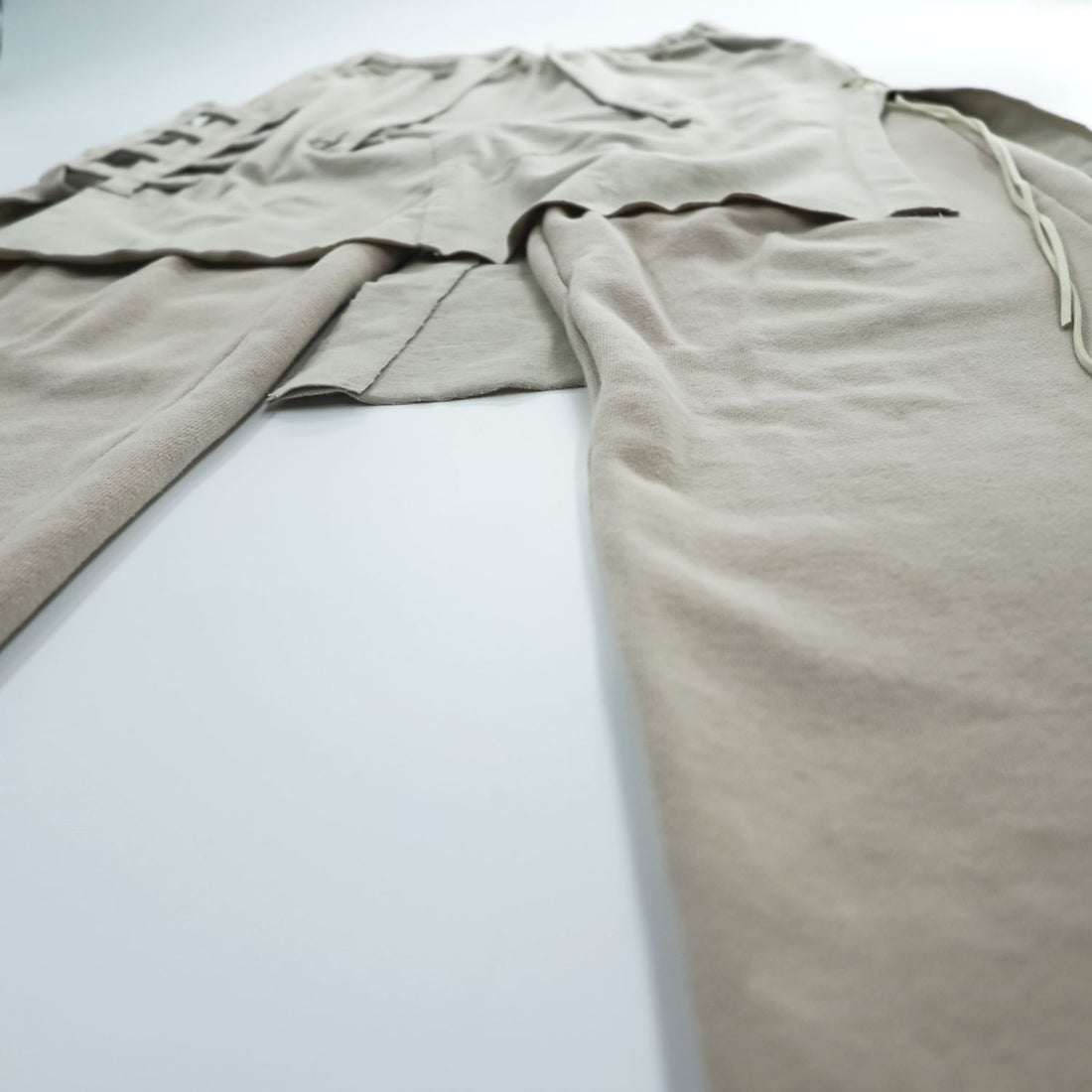Leh 日本製 レイヤード スウェット イージーパンツ Sweat Layered Easy Pants M ベージュ LEH-1031