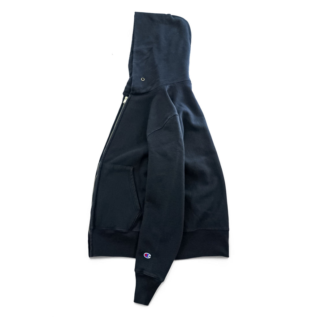 Champion Reverse Weave Full Zip Hoodie Navy Blue Medium Made in El Salvador IDEAL Zip Fleece