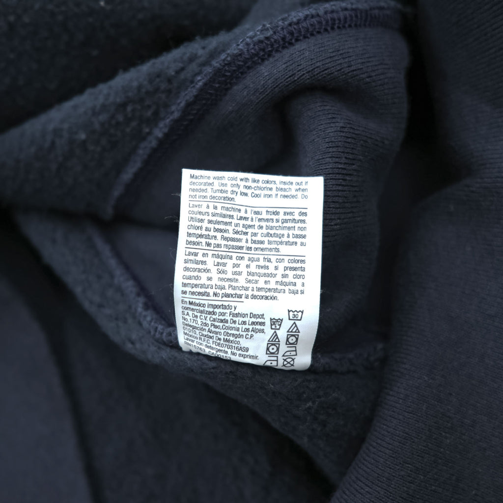 Champion Reverse Weave Full Zip Hoodie Navy Blue Medium Made in El Salvador IDEAL Zip Fleece