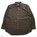 PENDLETON 長袖 ウール チェックシャツ XXL ブラウン SIR PENDLETON フランネル ボタンダウン