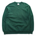 Vintage 90s JERZEES Blank Green Crewneck Sweatshirt Made in USA 50/50 Cotton Poly Size L