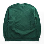 Vintage 90s JERZEES Blank Green Crewneck Sweatshirt Made in USA 50/50 Cotton Poly Size L