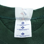 Vintage 90s JERZEES Blank Green Crewneck Sweatshirt Made in USA 50/50 Cotton Poly Size L