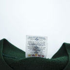 Vintage 90s JERZEES Blank Green Crewneck Sweatshirt Made in USA 50/50 Cotton Poly Size L