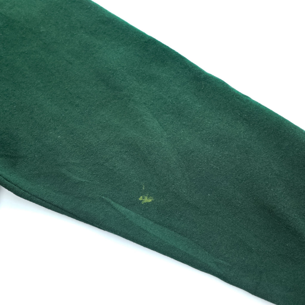 Vintage 90s JERZEES Blank Green Crewneck Sweatshirt Made in USA 50/50 Cotton Poly Size L