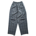 CLASS ( POOL BY CLASS ) 日本製 ワイド イージーパンツ 2 グレー チェック SUBMARINE PANTS パンチングウルトラスエード CCCA15UNIB