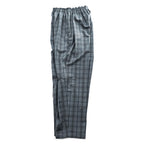CLASS ( POOL BY CLASS ) 日本製 ワイド イージーパンツ 2 グレー チェック SUBMARINE PANTS パンチングウルトラスエード CCCA15UNIB