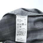 CLASS ( POOL BY CLASS ) 日本製 ワイド イージーパンツ 2 グレー チェック SUBMARINE PANTS パンチングウルトラスエード CCCA15UNIB